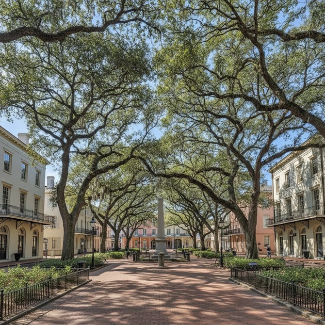 A one-bedroom in Savannah for a riverboat trip